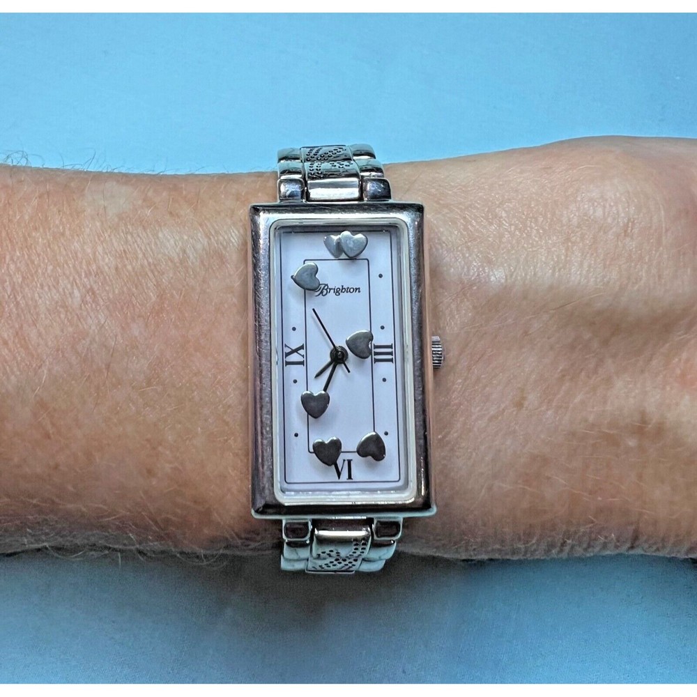 For parts not running Brighton Atlantis Floating Hearts Etched Scrollwork Watch
